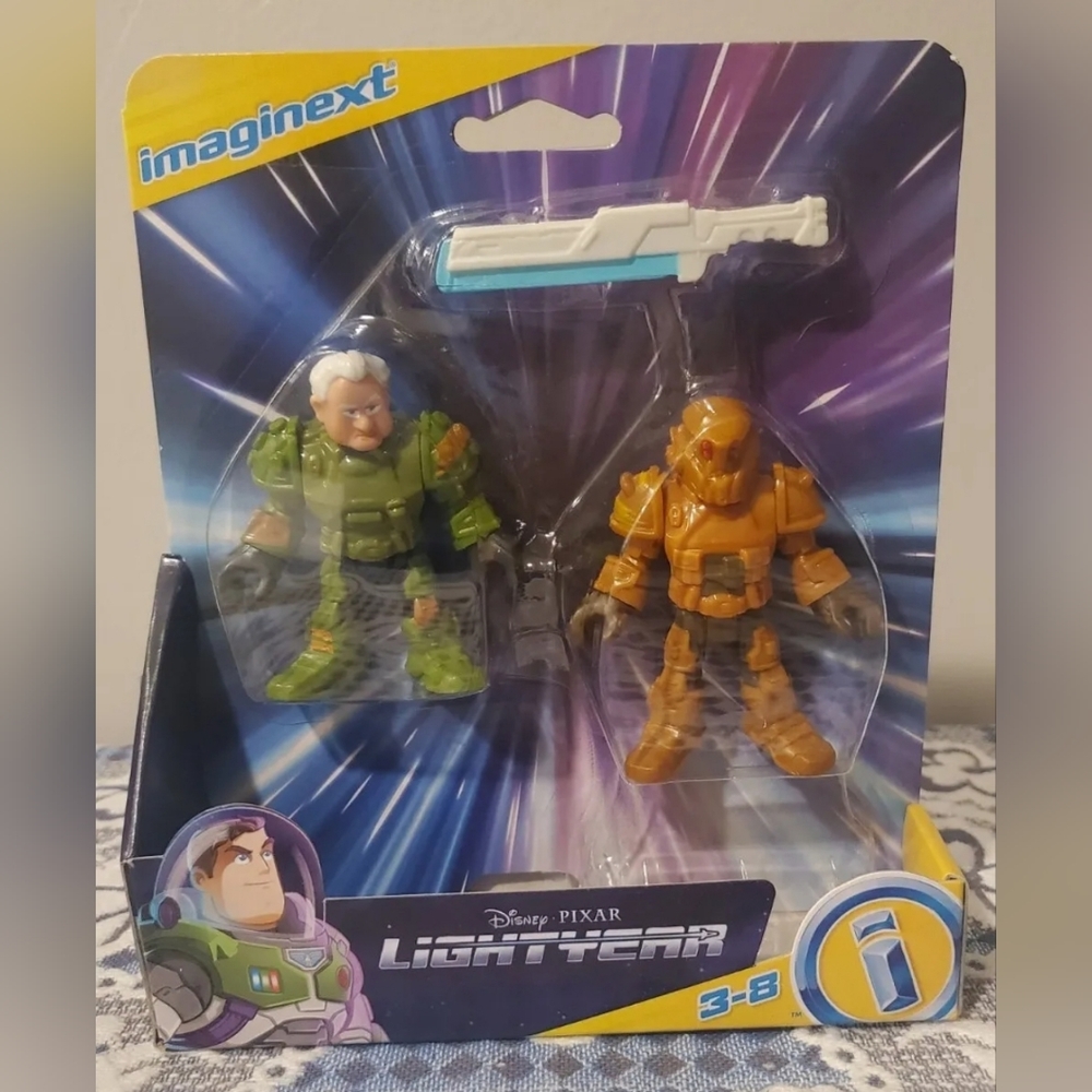 DISNEY PIXAR LIGHTYEAR Movie Darby Steel & ZAP PATROL Imaginext Figure Pack 2022
